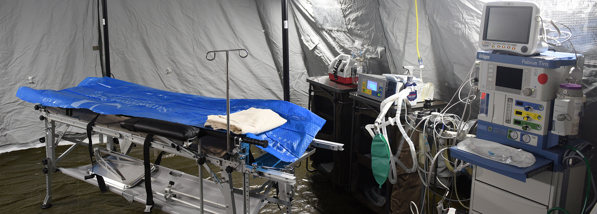 Medical ventilators for the First voluntary mobile hospital